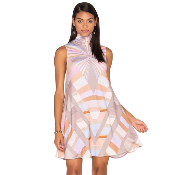 Mara Hoffman Prism Turtleneck Swing Dress Size M - Picture 1 of 10